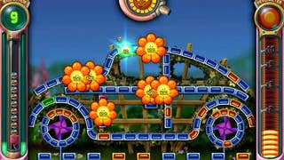 A Peggle screen shaped like a car.