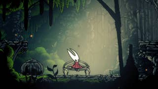 silksong hornet resting at the marrow shakra bench